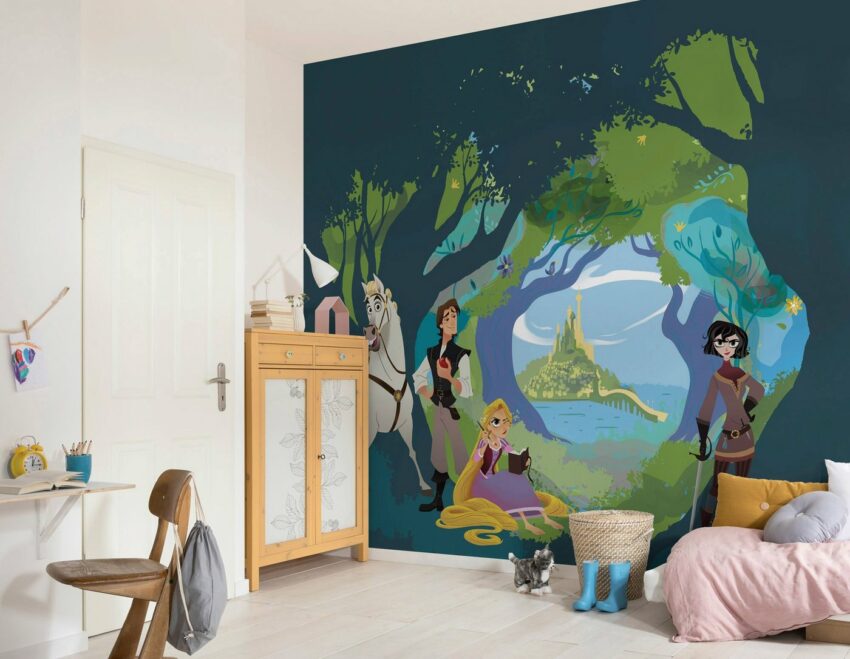 Komar Fototapete »Tangled«, glatt, bedruckt, Comic, Retro, mehrfarbig, BxH: 350x280 cm-Tapeten-Ideen für dein Zuhause von Home Trends