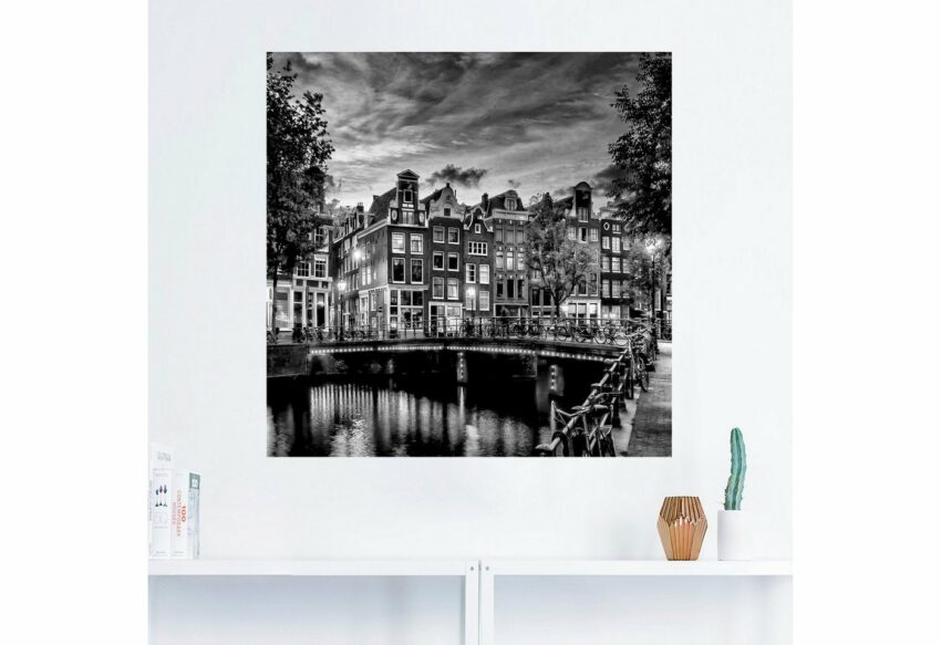 Artland Wandbild »Amsterdam Abendidylle«, Amsterdam (1 Stück), in vielen Größen & Produktarten - Alubild / Outdoorbild für den Außenbereich, Leinwandbild, Poster, Wandaufkleber / Wandtattoo auch für Badezimmer geeignet-Bilder-Ideen für dein Zuhause von Home Trends