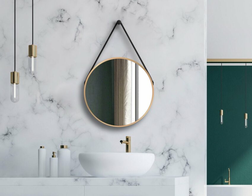 Talos Dekospiegel, rund, matt Ø 50 cm-Spiegel-Ideen für dein Zuhause von Home Trends