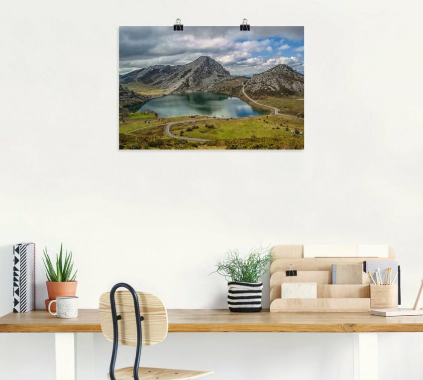 Artland Wandbild »Lago de Covadonga, Asturien«, Berge (1 Stück), in vielen Größen & Produktarten - Alubild / Outdoorbild für den Außenbereich, Leinwandbild, Poster, Wandaufkleber / Wandtattoo auch für Badezimmer geeignet-Bilder-Ideen für dein Zuhause von Home Trends