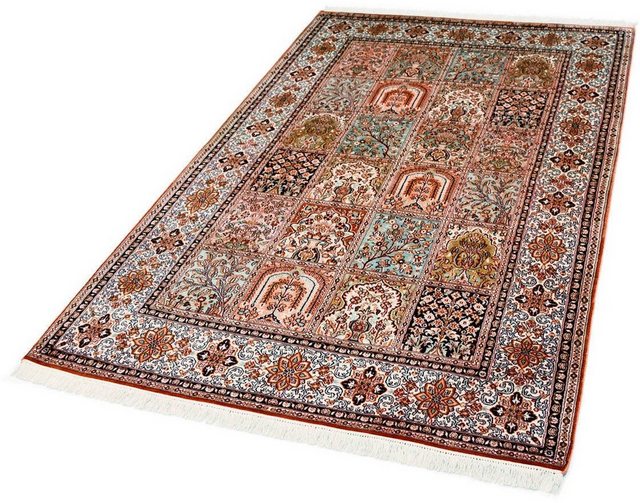 Seidenteppich »R.Taj 9571«, Kayoom, rechteckig, Höhe 10 mm, Einzelstück mit Zertifikat, Wohnzimmer-Teppiche-Inspirationen