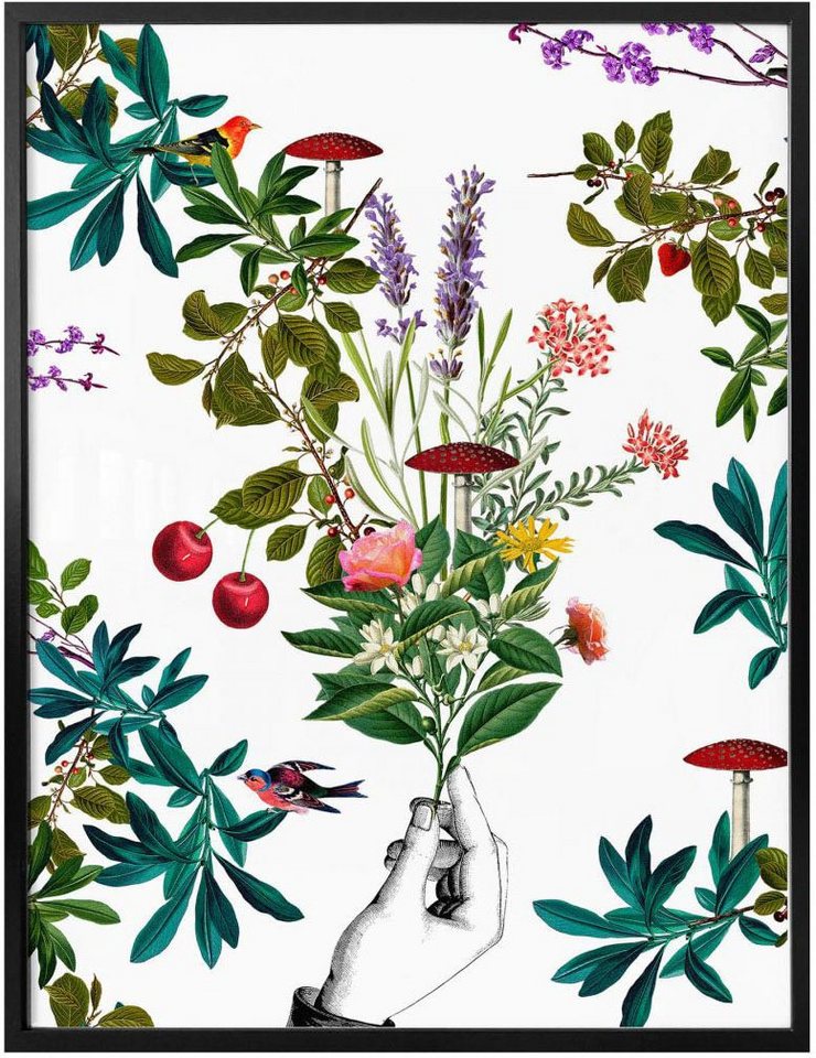 Wall-Art Poster »Botanical Weiß«, Schriftzug (1 Stück)-Bilder-Ideen für dein Zuhause von Home Trends