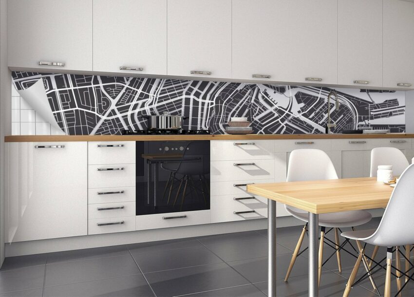 MySpotti Küchenrückwand »fixy Tjark«, selbstklebende und flexible Küchenrückwand-Folie-Küchenrückwände-Ideen für dein Zuhause von Home Trends