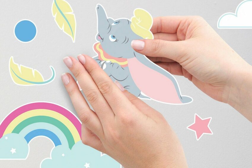 Komar Wandtattoo »Dumbo Daydream« (26 Stück), 50 x 70 cm-Wandtattoos-Ideen für dein Zuhause von Home Trends
