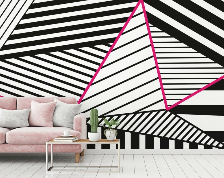 Architects Paper Fototapete »Atelier 47 Stripes«, glatt, 3D-Optik, (4 St)-Tapeten-Ideen für dein Zuhause von Home Trends