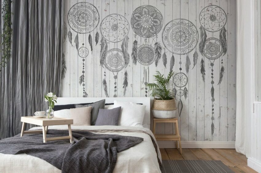 Architects Paper Fototapete »Atelier 47 Grey Dream«, glatt, orientalisch, (4 St)-Tapeten-Ideen für dein Zuhause von Home Trends