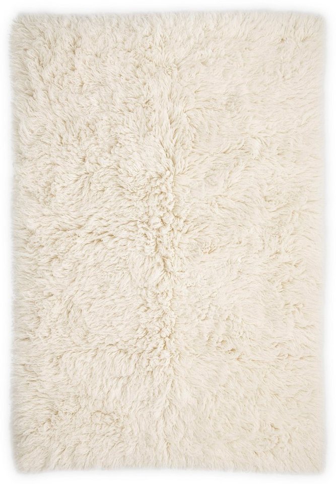 Wollteppich »Flokos 2«, Theko Exklusiv, rechteckig, Höhe 70 mm, Hochflor, reine Wolle, handgewebt, Wohnzimmer-Teppiche-Ideen für dein Zuhause von Home Trends