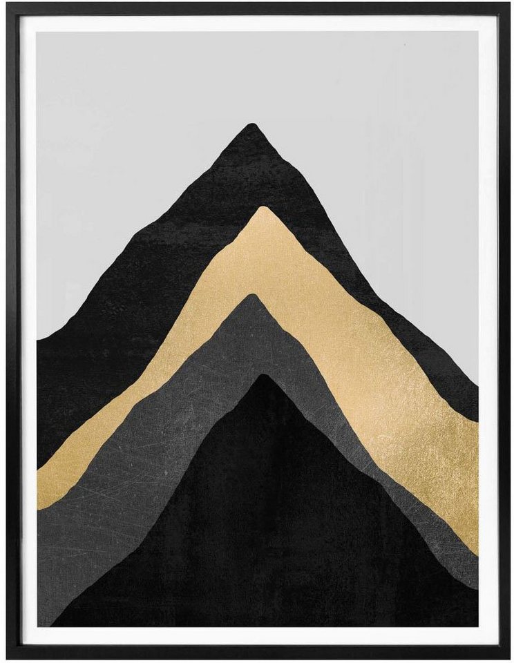 Wall-Art Poster »Vier Berge«, Berge (1 Stück)-Bilder-Ideen für dein Zuhause von Home Trends