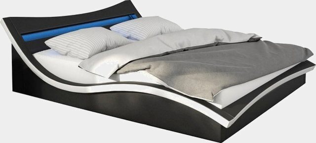 SalesFever Polsterbett, mit LED-Beleuchtung im Kopfteil, Design Bett in moderner Optik-Betten-Inspirationen