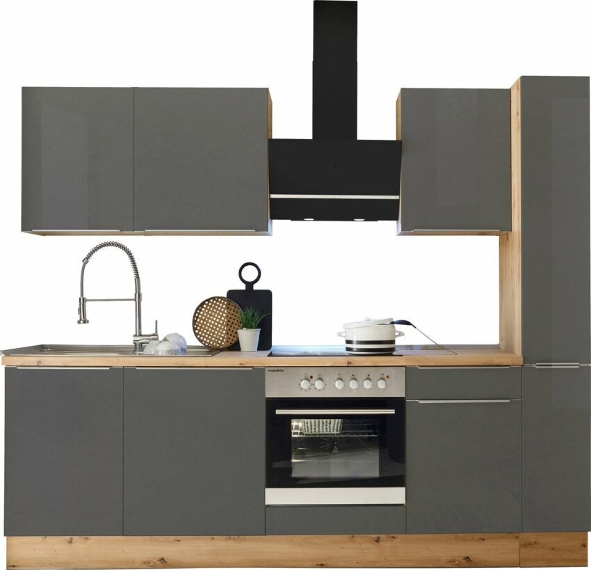 RESPEKTA Küchenzeile »Safado«, hochwertige Ausstattung wie Soft Close Funktion, schnelle Lieferzeit, Breite 250 cm-Küchenzeilen-Ideen für dein Zuhause von Home Trends