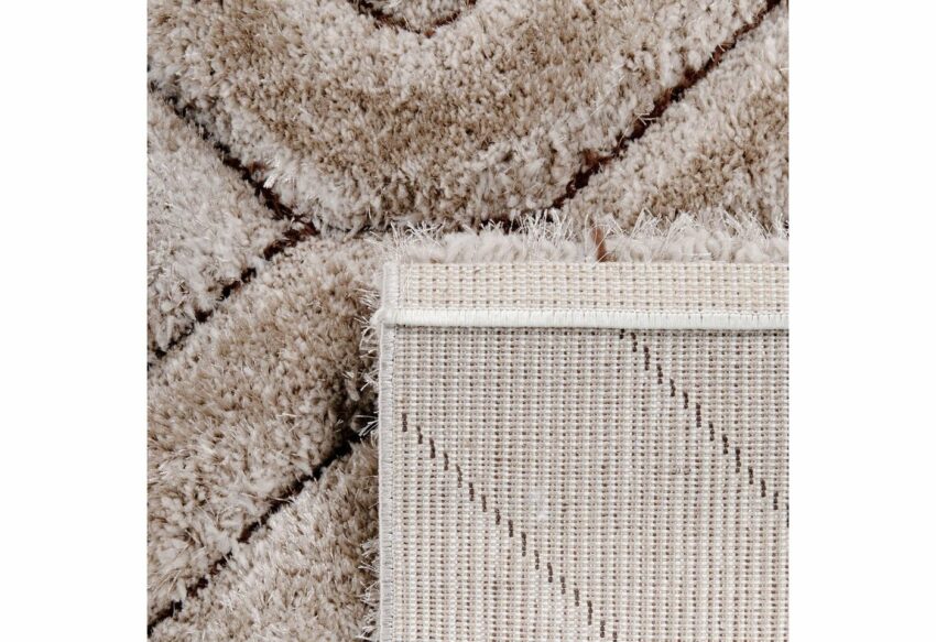 Hochflor-Teppich »Palma 337«, Paco Home, rechteckig, Höhe 40 mm, weicher Hochflor-Shaggy, modernes geometrisches Design, mit Effektgarn für leichten Glanz, 3D-Design, ideal im Wohnzimmer & Schlafzimmer-Teppiche-Ideen für dein Zuhause von Home Trends