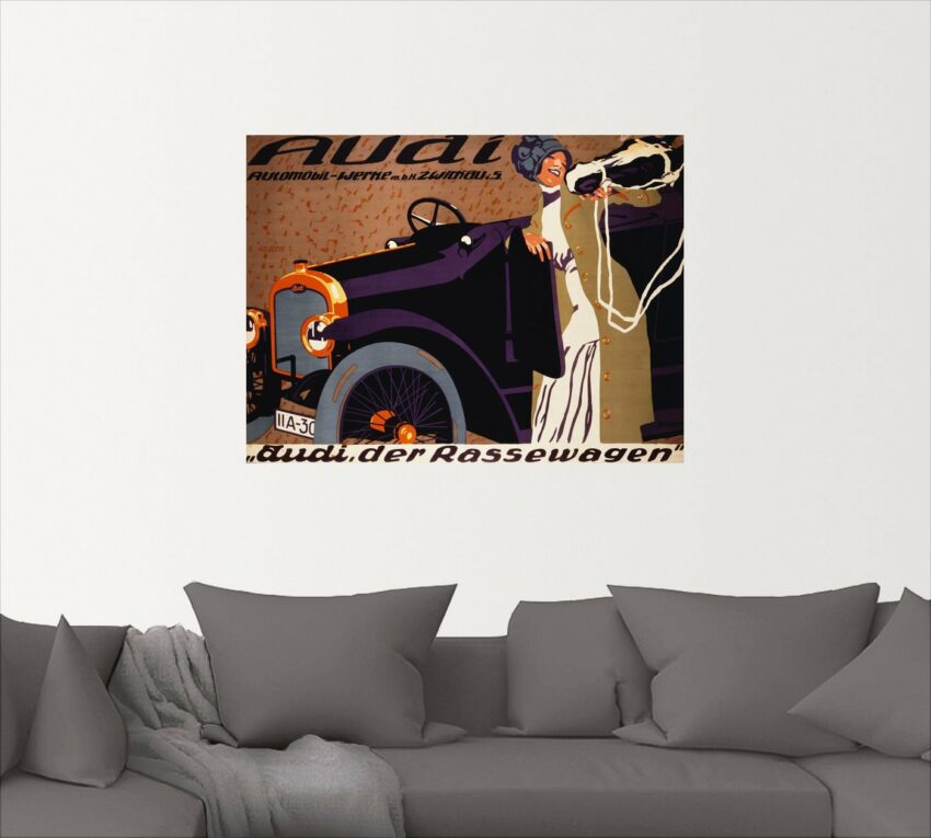 Artland Wandbild »Audi. 1912«, Auto (1 Stück), in vielen Größen & Produktarten -Leinwandbild, Poster, Wandaufkleber / Wandtattoo auch für Badezimmer geeignet-Bilder-Ideen für dein Zuhause von Home Trends