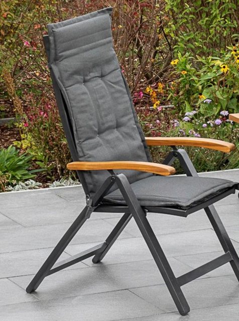 MERXX Hochlehnerauflage »Tilos Kissen«, (1 St), Polyester, für Sessel, grau-Auflagen-Inspirationen