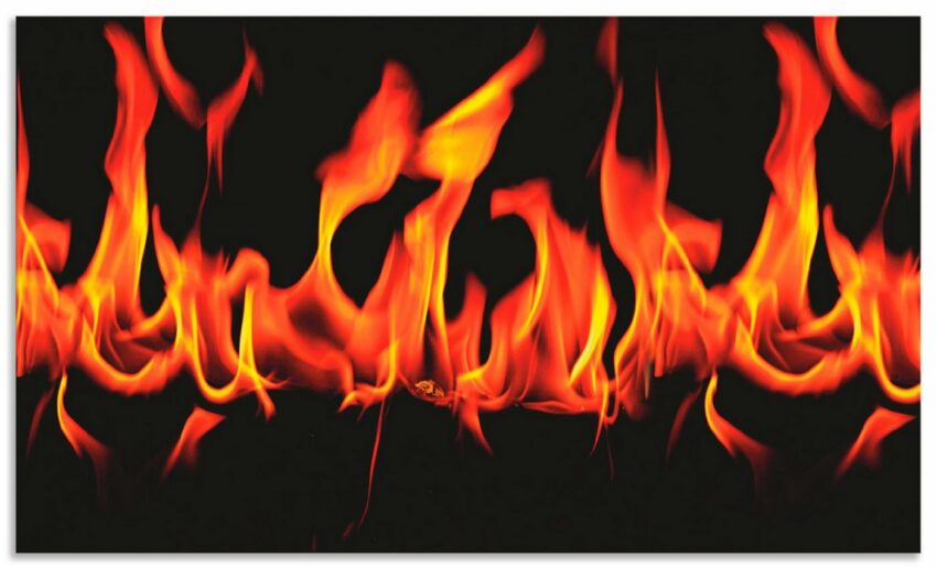 Artland Küchenrückwand »Feuer 2 - Flammen«, (1-tlg), selbstklebend in vielen Größen - Spritzschutz Küche hinter Herd u. Spüle als Wandschutz vor Fett, Wasser u. Schmutz - Rückwand, Wandverkleidung aus Alu-Küchenrückwände-Ideen für dein Zuhause von Home Trends