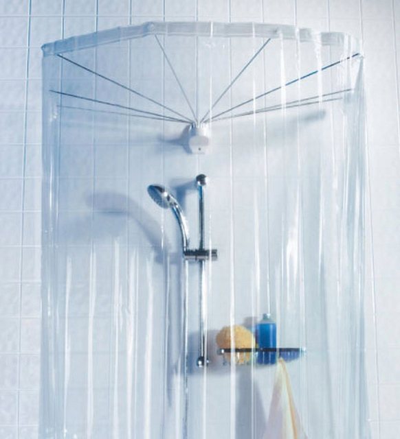 spirella Duschschirm »Ombrella«, inklusive Duschvorhang mit acht Ösen, Länge 170 cm-Duschvorhänge-Inspirationen