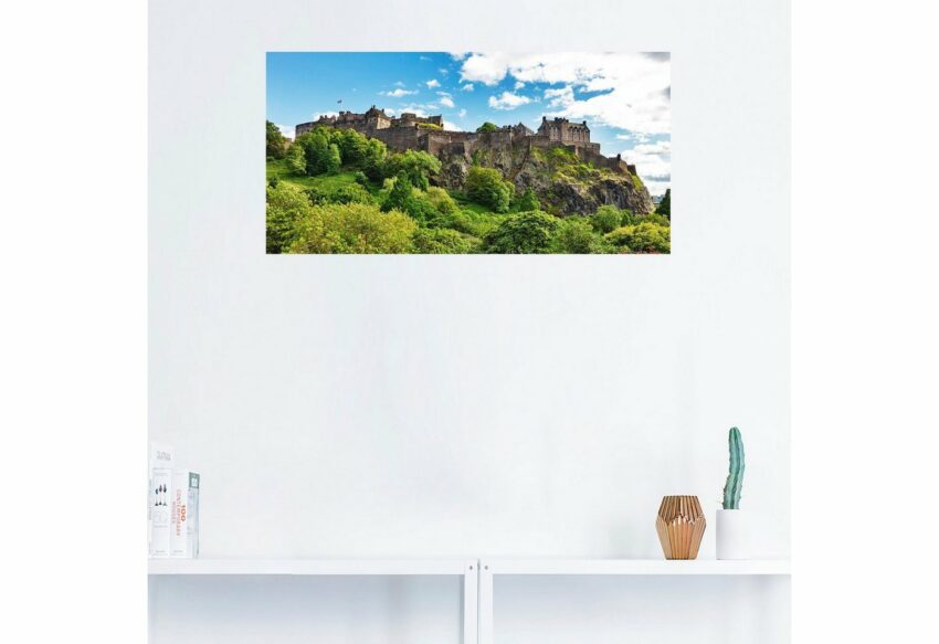 Artland Wandbild »Edinburgh Caste in Schottland«, Gebäude (1 Stück), in vielen Größen & Produktarten - Alubild / Outdoorbild für den Außenbereich, Leinwandbild, Poster, Wandaufkleber / Wandtattoo auch für Badezimmer geeignet-Bilder-Ideen für dein Zuhause von Home Trends