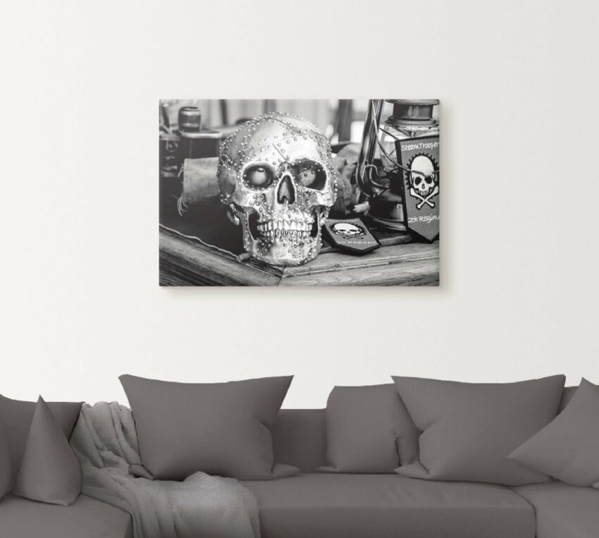 Artland Wandbild »Totenkopf«, klassische Fantasie (1 Stück), in vielen Größen & Produktarten -Leinwandbild, Poster, Wandaufkleber / Wandtattoo auch für Badezimmer geeignet-Bilder-Ideen für dein Zuhause von Home Trends