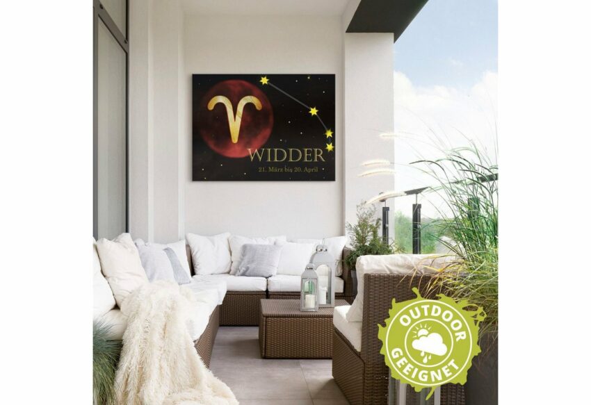 Artland Wandbild »Sternzeichen - Widder«, Bilder von Sternzeichen (1 Stück), in vielen Größen & Produktarten - Alubild / Outdoorbild für den Außenbereich, Leinwandbild, Poster, Wandaufkleber / Wandtattoo auch für Badezimmer geeignet-Bilder-Ideen für dein Zuhause von Home Trends