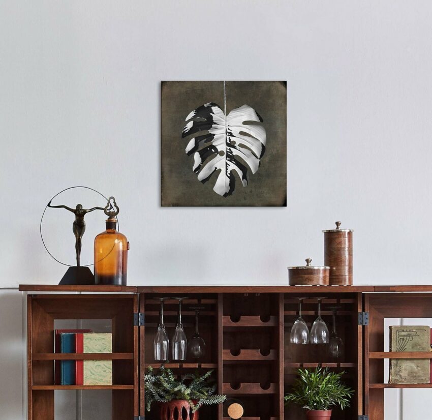 queence Holzbild »Milo«, Blätter (1 Stück)-Bilder-Ideen für dein Zuhause von Home Trends