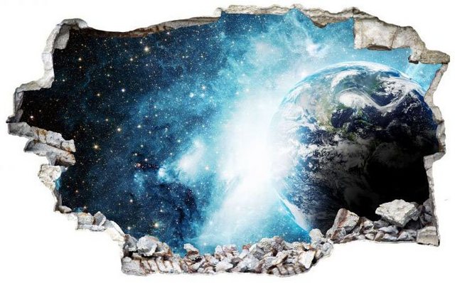 Wall-Art Wandtattoo »Weltraum Sticker 3D Galaxie« (1 Stück)-Wandtattoos-Inspirationen