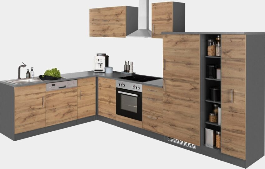 HELD MÖBEL Winkelküche »Colmar«, mit E-Geräten, Stellbreite 210/330 cm-Küchenzeilen-Ideen für dein Zuhause von Home Trends