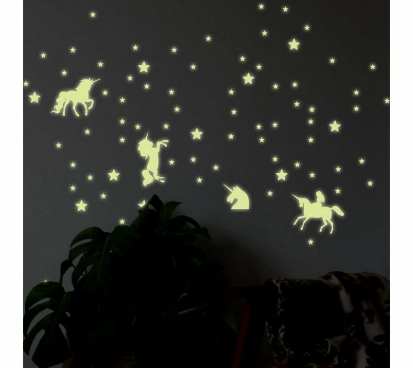 Wall-Art Wandtattoo »Leuchtsterne Einhörner Set« (1 Stück)-Wandtattoos-Ideen für dein Zuhause von Home Trends