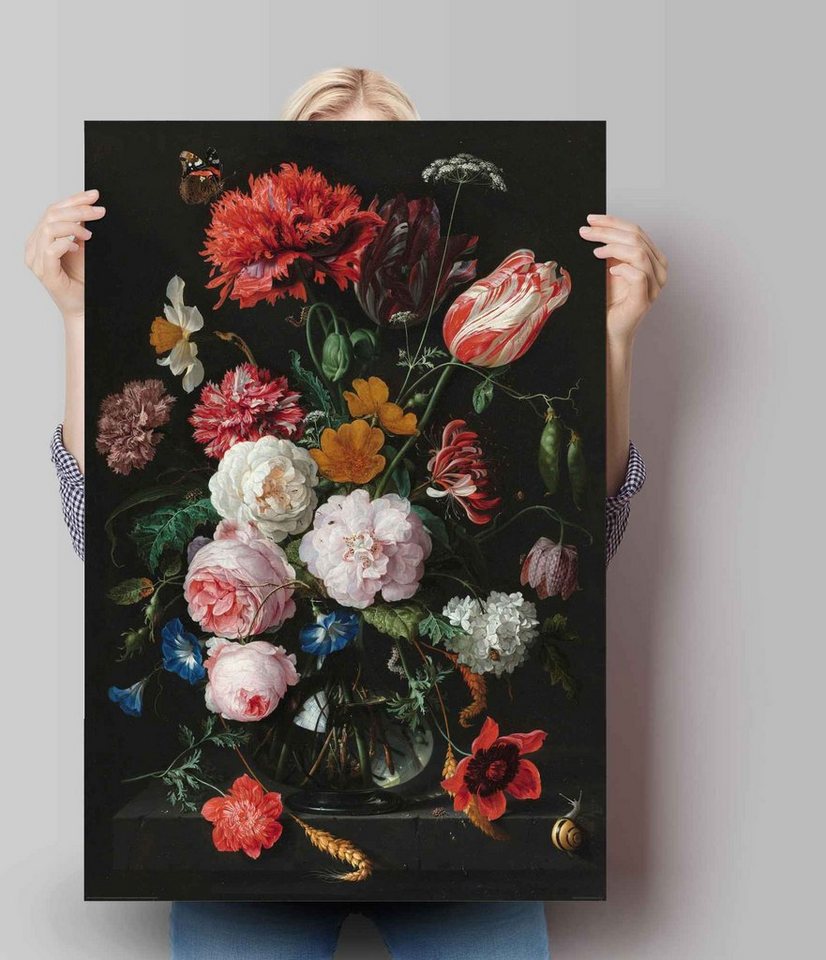 Reinders! Poster »Poster Stillleben mit Blumenvase Jan Davidsz de Heem - Alte Meister - Berühmte Gemälde - Blumen«, Vasen (1 Stück)-Bilder-Ideen für dein Zuhause von Home Trends