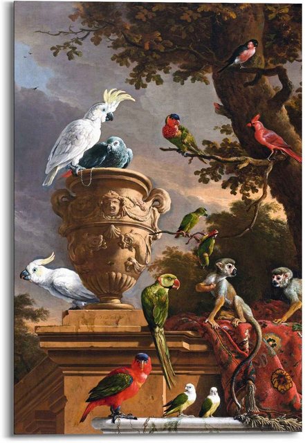 Reinders! Wandbild »Wandbild De Menagerie Melchior d'Hondecoeter - Reichsmuseum - Alte Meister - Exotische Vögel«, Kunst (1 Stück)-Bilder-Inspirationen