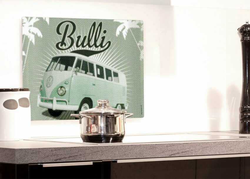 MySpotti Küchenrückwand »pop, Bulli mint«-Küchenrückwände-Ideen für dein Zuhause von Home Trends