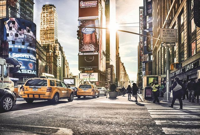 Komar Fototapete »Times Square«, (4 St)-Tapeten-Inspirationen