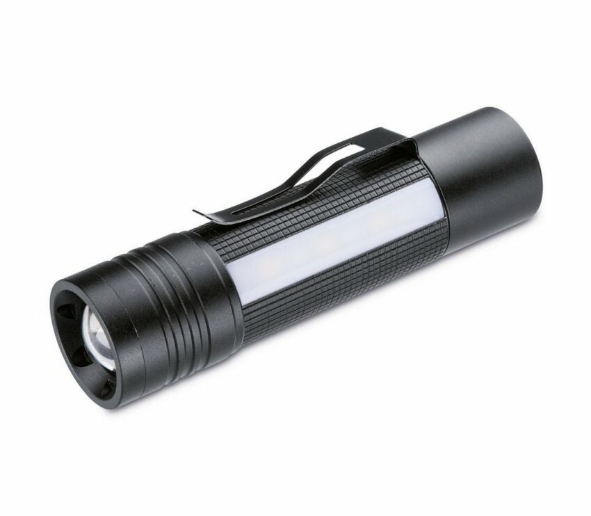 Hama LED Taschenlampe »weißes u. rotes Seitenlicht«, Outdoor mit Magnet und Clip, fokussierbar-Lampen-Ideen für dein Zuhause von Home Trends