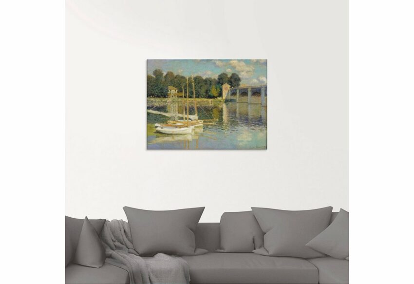 Artland Glasbild »Die Brücke von Argenteuil. 1874«, Boote & Schiffe (1 Stück)-Bilder-Ideen für dein Zuhause von Home Trends