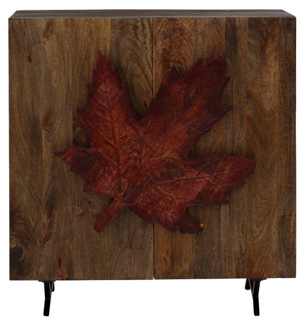 Home affaire Sideboard »Maple«, Griff in Form eines Ahornblattes, handgefertigt, aus massivem Mangoholz, Breite 100 cm-Sideboards-Inspirationen