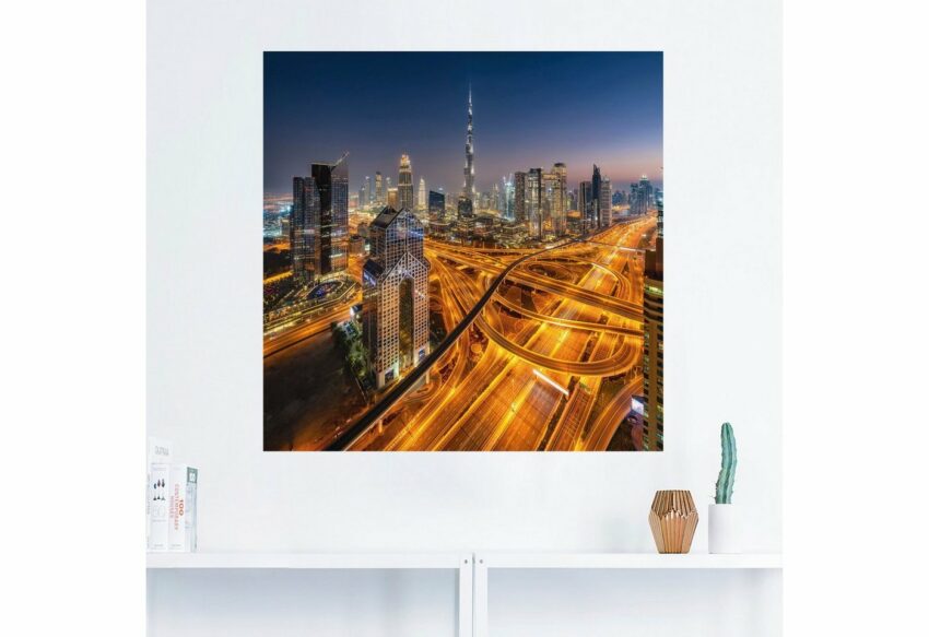 Artland Wandbild »Skyline Dubai«, Bilder von Asien (1 Stück), in vielen Größen & Produktarten - Alubild / Outdoorbild für den Außenbereich, Leinwandbild, Poster, Wandaufkleber / Wandtattoo auch für Badezimmer geeignet-Bilder-Ideen für dein Zuhause von Home Trends