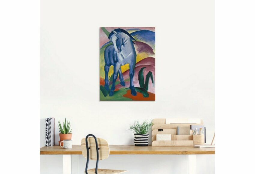 Artland Glasbild »Blaues Pferd I. 1911.«, Haustiere (1 Stück)-Bilder-Ideen für dein Zuhause von Home Trends