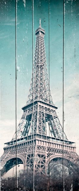 queence Holzbild »Vintage Eiffelturm«-Bilder-Inspirationen