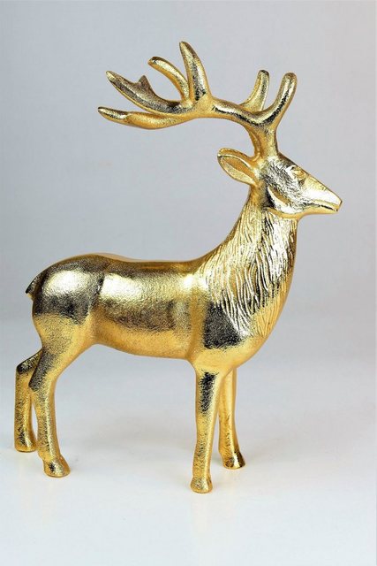 ARTRA Dekofigur »Hirschfigur "Rudolph"« (1 Stück), in Gold, Tischdeko, Gastgeschenke-Figuren-Inspirationen