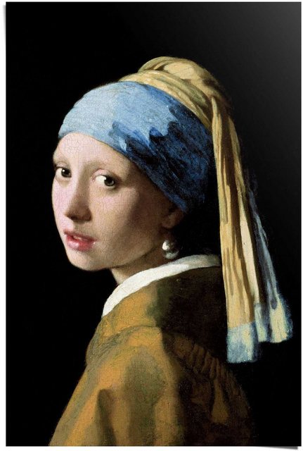 Reinders! Poster »Poster Das Mädchen mit dem Perlenohrgehänge Jan Vermeer - Alte Meister - Kunst - Mauritshuis«, Menschen (1 Stück)-Bilder-Inspirationen