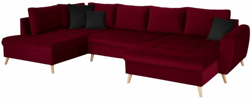 Home affaire Wohnlandschaft »Penelope Luxus«, mit besonders hochwertiger Polsterung für bis zu 140 kg pro Sitzfläche-Sofas-Ideen für dein Zuhause von Home Trends