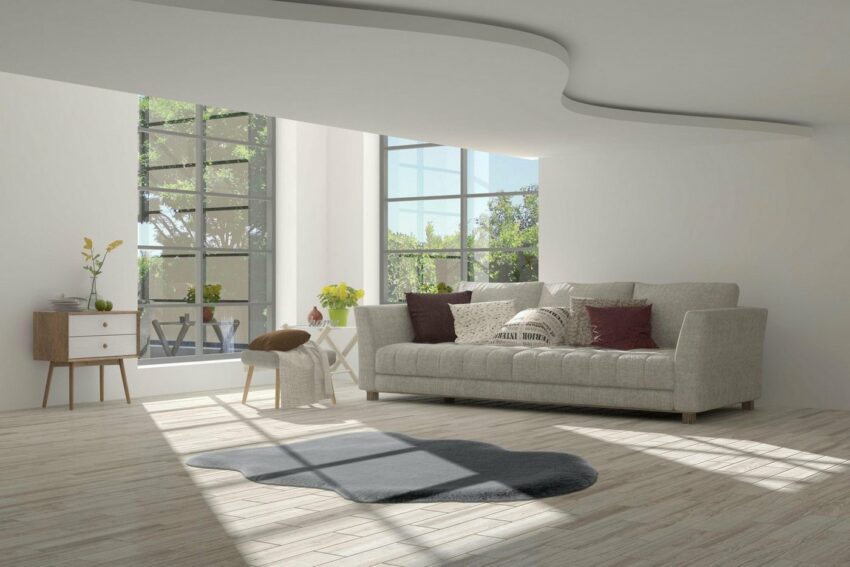 Fellteppich »Vogesen 200«, calo-deluxe, fellförmig, Höhe 35 mm, Kunstfell, Wohnzimmer-Teppiche-Ideen für dein Zuhause von Home Trends