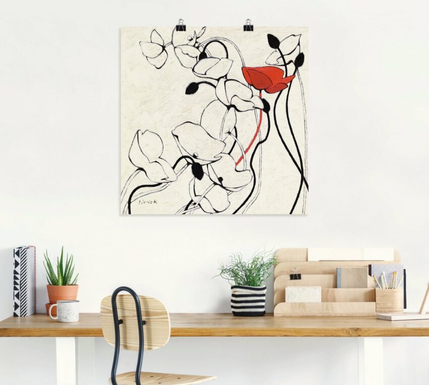 Artland Wandbild »Faden des Lebens II«, Blumen (1 Stück), in vielen Größen & Produktarten -Leinwandbild, Poster, Wandaufkleber / Wandtattoo auch für Badezimmer geeignet-Bilder-Ideen für dein Zuhause von Home Trends
