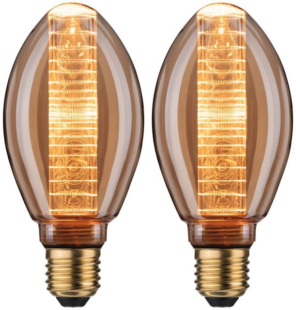 Paulmann »2er Pack 4W Inner Glow ring E27 goldlicht 1800K« LED-Leuchtmittel, E27, 2 Stück, Extra-Warmweiß-Leuchtmittel-Inspirationen