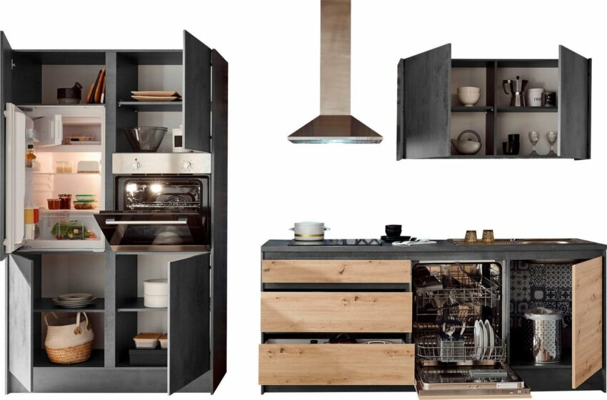INOSIGN Küchenzeile »Isis«, (Set), mit E-Geräten, Breite 335 cm-Küchenzeilen-Ideen für dein Zuhause von Home Trends