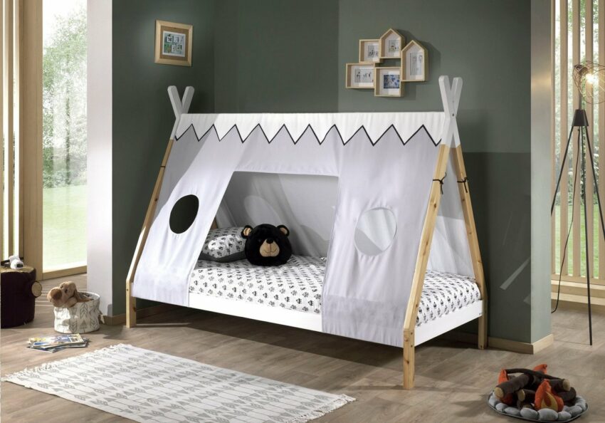 Vipack Kinderbett »Tipi«, mit Rolllattenrost und Zeltdach, wahlweise mit Schublade-Betten-Ideen für dein Zuhause von Home Trends