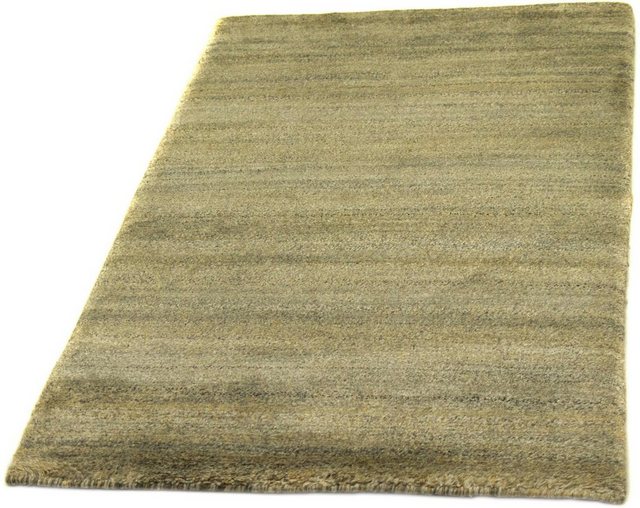 Wollteppich »Nepal Teppich handgeknüpft grün«, morgenland, rechteckig, Höhe 18 mm-Teppiche-Inspirationen