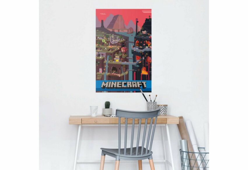 Reinders! Poster »Minecraft«, (1 Stück)-Bilder-Ideen für dein Zuhause von Home Trends