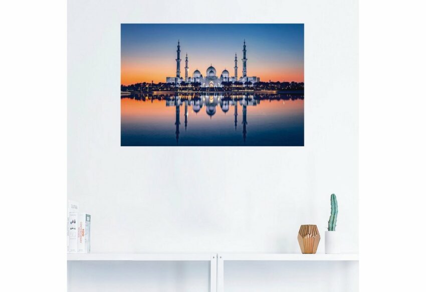 Artland Wandbild »Scheich-Zayid-Moschee III«, Bilder von Asien (1 Stück), in vielen Größen & Produktarten - Alubild / Outdoorbild für den Außenbereich, Leinwandbild, Poster, Wandaufkleber / Wandtattoo auch für Badezimmer geeignet-Bilder-Ideen für dein Zuhause von Home Trends
