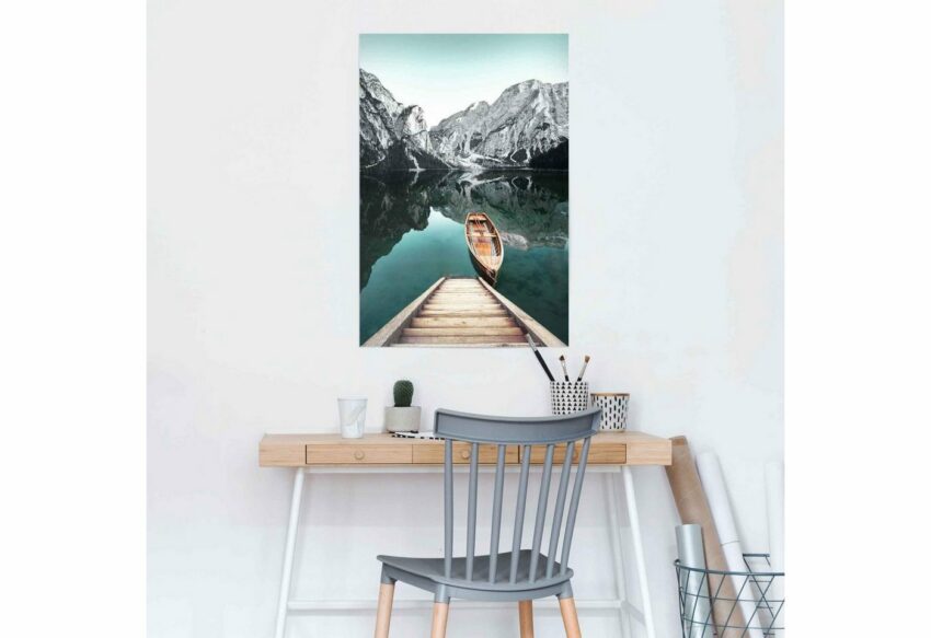 Reinders! Poster »Berg See Rocky Mountains - Glacier - Winter«, (1 Stück)-Bilder-Ideen für dein Zuhause von Home Trends