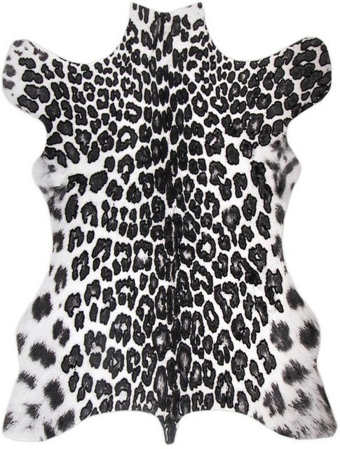 Fellteppich »Hun Snow Leopard«, Living Line, fellförmig, Höhe 7 mm, Kunstfell, bedruckt, waschbar, ideal im Wohnzimmer & Schlafzimmer-Teppiche-Inspirationen