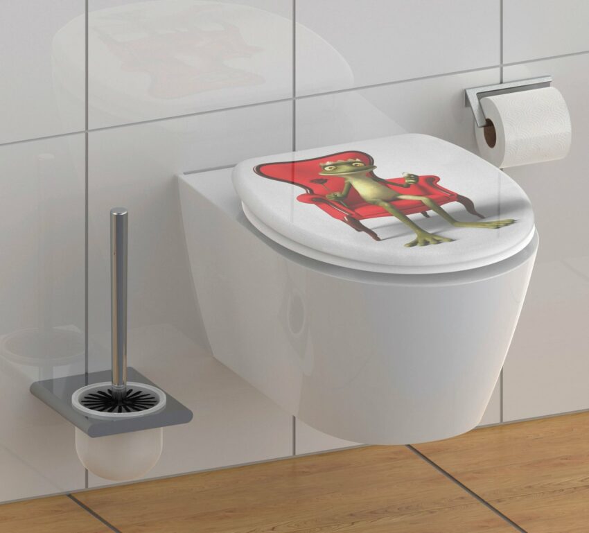 Schütte WC-Sitz »Frog King«, Duroplast, Toilettendeckel mit Absenkautomatik, Klobrille passend für viele handelsübliche WC-Becken, Toilettensitz mit Motivdruck-WC-Sitze-Ideen für dein Zuhause von Home Trends